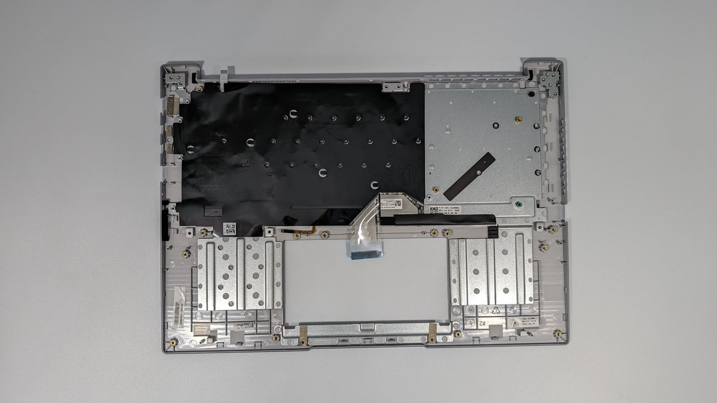 Genuine Asus K3402 UK Palmrest Backlit Keyboard Silver- Original 90NB0WE1-R30UK0