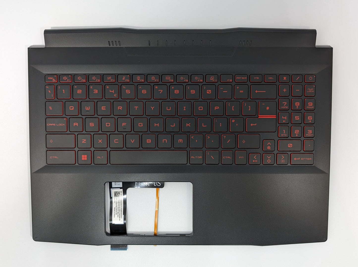 MSI Katana GF66 (11UG-087UK) 957-15812E-C22 palmrest keyboard UK layout- genuine original part