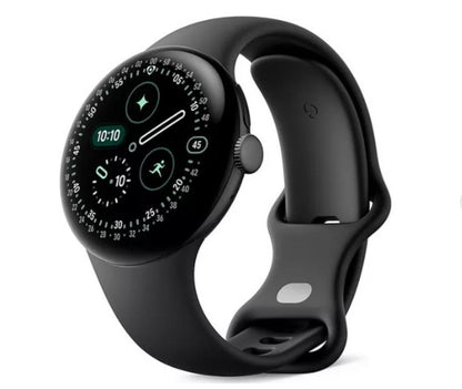 Google Pixel Watch 4 (45 mm) Matte Black Aluminium Case/Obsidian Active Band Wi-Fi